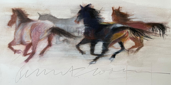 4 Horses Running by Jeanne Goodman
