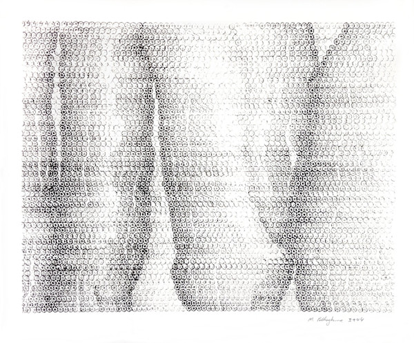 Three river delta #8 3,944 lotus impressions by Morrison Polkinghorne, Image 1.