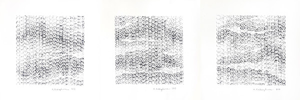 Three Squared, 1194 lotus impressions by Morrison Polkinghorne, Image 1.