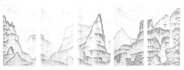 Shan Shui polyptych. 50491 lotus impressions by Morrison Polkinghorne, Image 8.