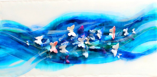 Butterflies on the Azure Dreamway by MARYAM MOHI