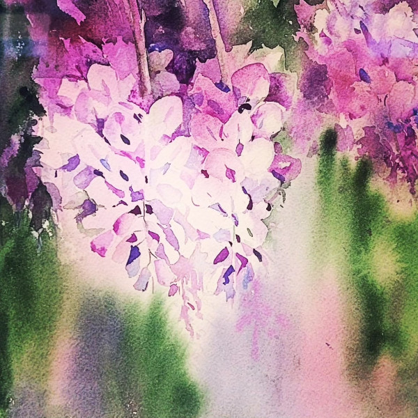 Lavender Cascade by MARYAM MOHI