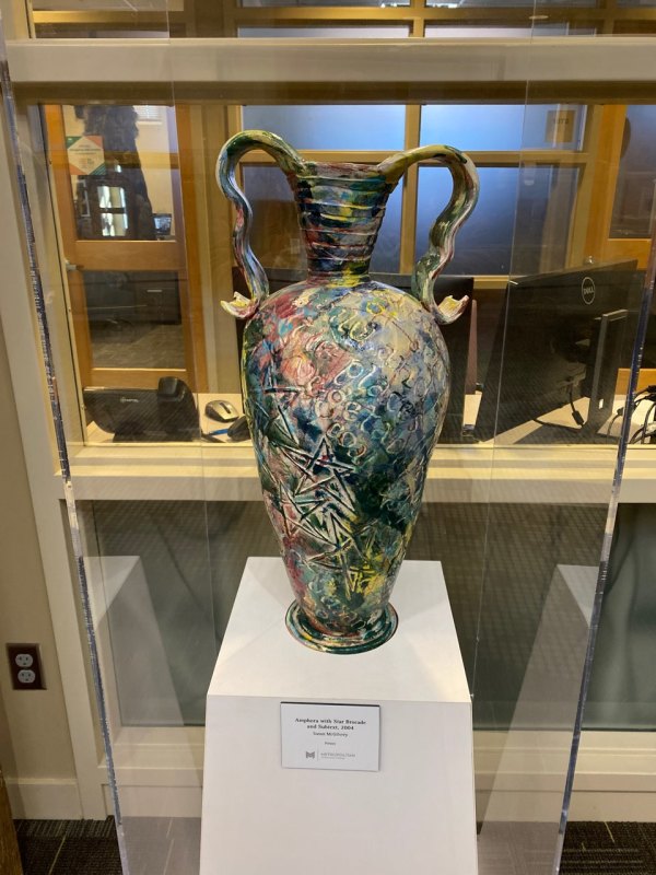 Amphora With Star Brocade And Subtext by Susan McGilvrey