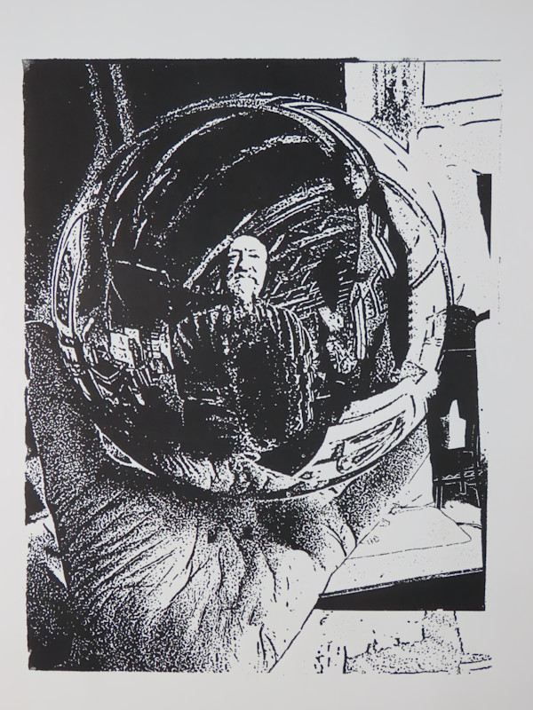 Self Portrait with Model by dennis gordon