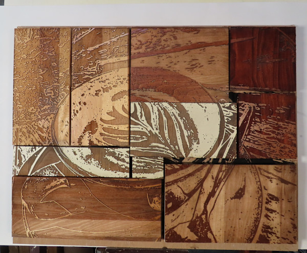 Cappuccino Wood Blocks II by dennis gordon