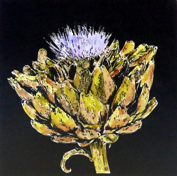 Artichoke Flower by dennis gordon