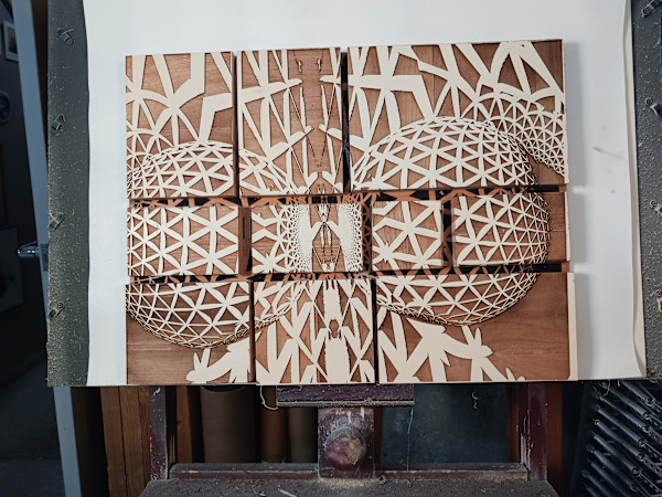 Global Expansion Wood Blocks by dennis gordon