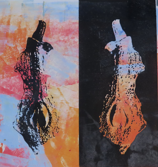 Partially eaten Pears by dennis gordon