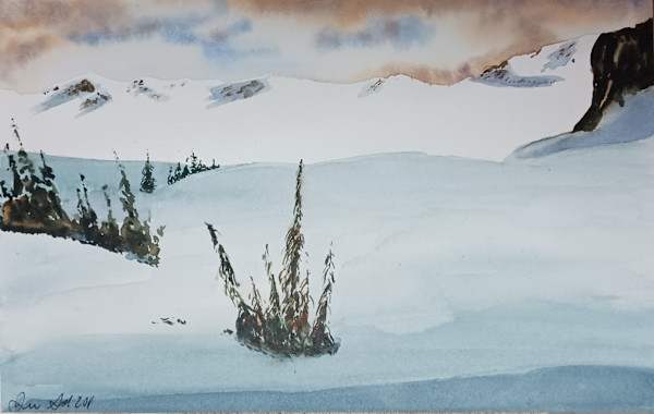 Snow Shadows by dennis gordon