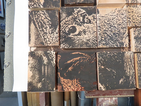 Squirrel Wood Blocks by dennis gordon