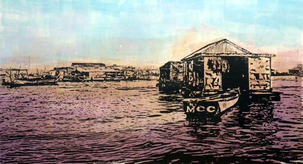 Mekong Fishing Village by dennis gordon