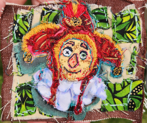 Jester Hand Sewn Patch by Kainan Mun Dye, Image 1.