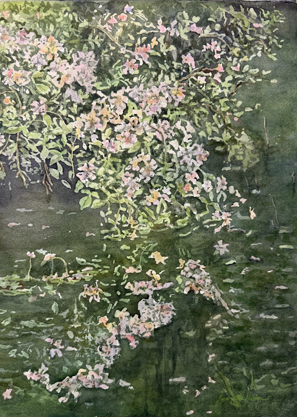 Wild Roses on the Pond by Cheryl Ann Boc-Chidester, Image 1.