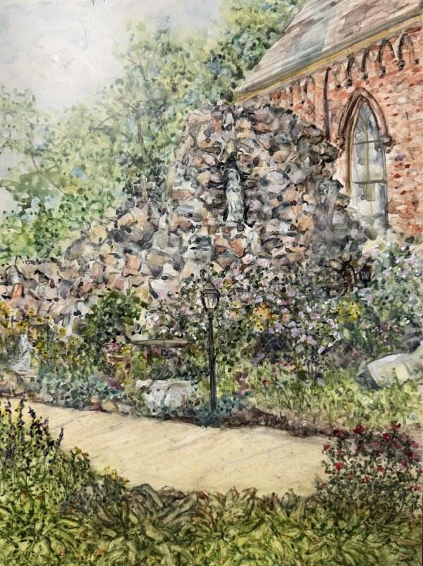 St. Joseph's Grotto by Cheryl Ann Boc-Chidester