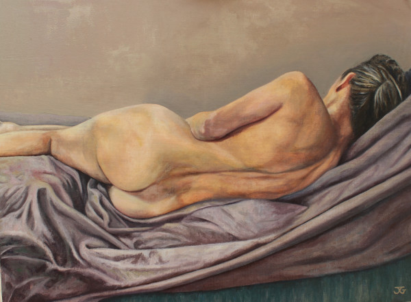 Reclining Nude by Jackie Gwyther