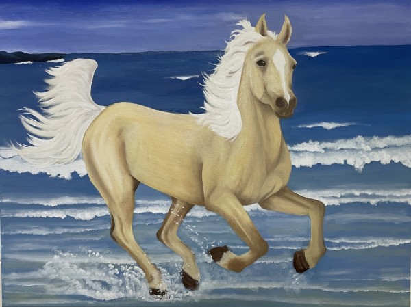 Proud Palamino by Elizabeth Flatt