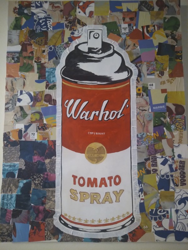 Warhol's Campbell tomato soup spray can 2 by Cesar Alexis Gonzalez