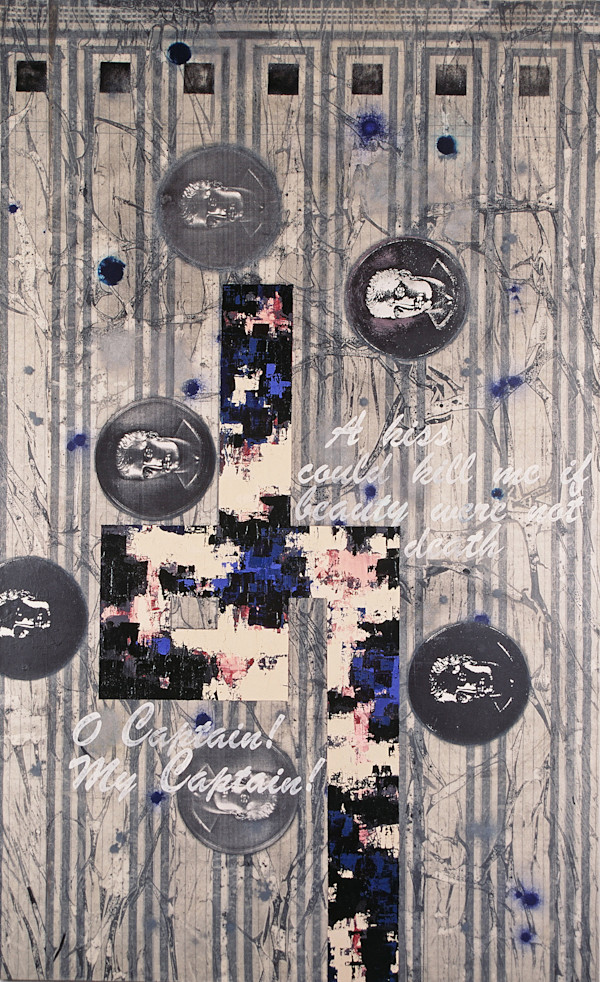 Six Ages of Napoleon on a Richard Meyer Bed Sheet by Edgar Franceschi