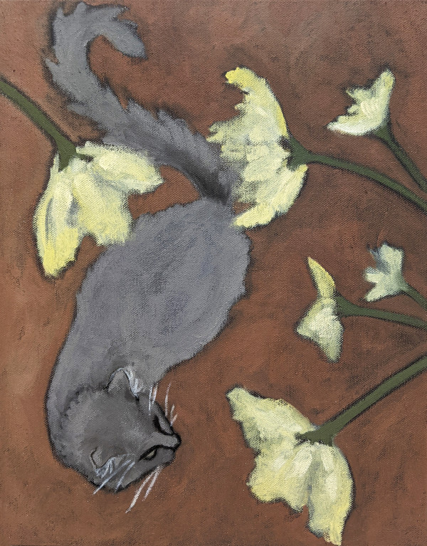 Garden Cat by Kari Breitigam