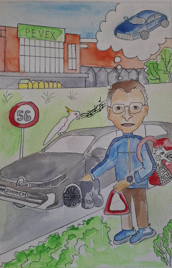 Karikatura Kada će taj auto ! by Tomislava Mihalj, Image 1.