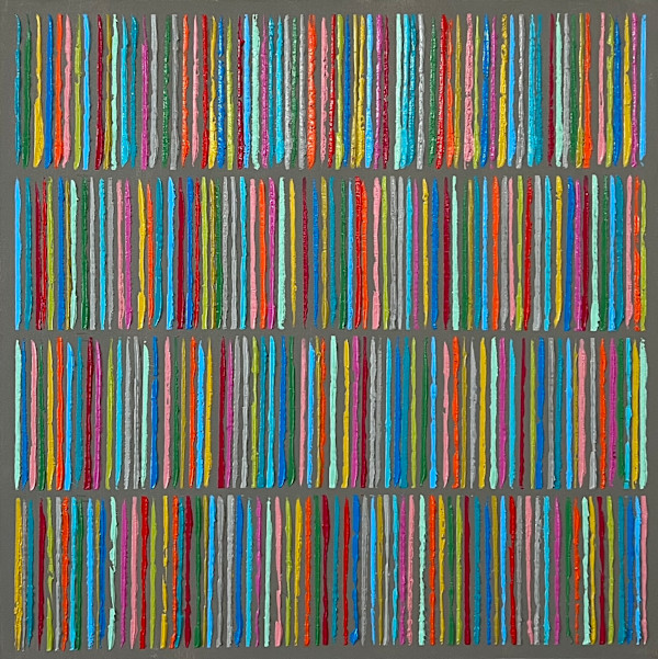 Multi Stripes/Gray by Janet Hamilton, Image 1.