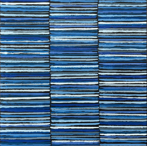 Cobalt Stripes by Janet Hamilton