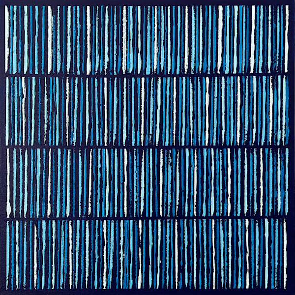 Blue Stripes 4 by Janet Hamilton, Image 1.