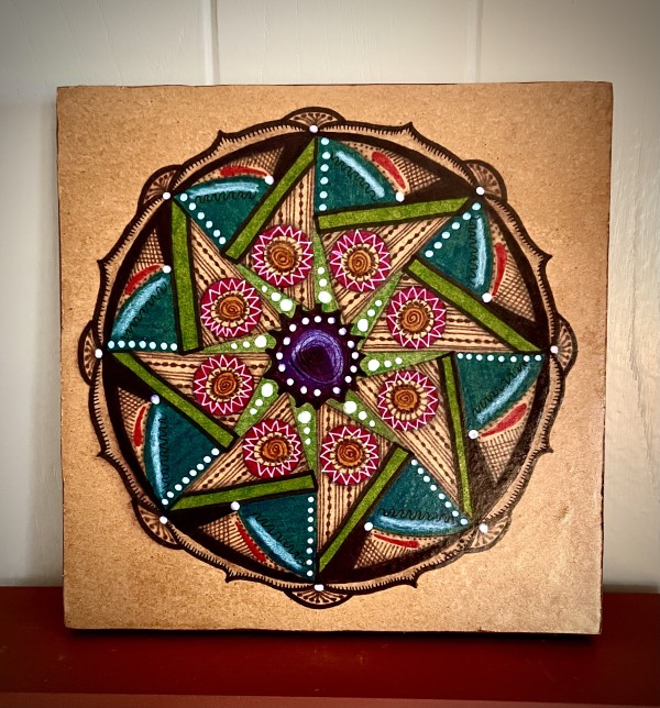 “Patchwork Look Mandala” by Donna Norton