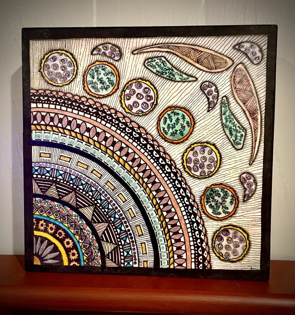 Quarter Mandala with Circles by Donna Norton