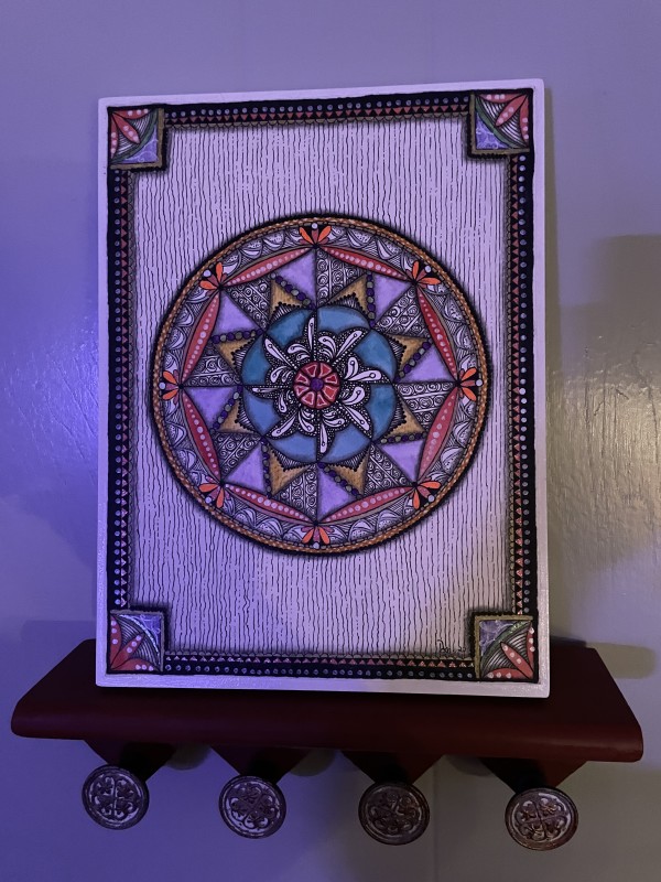 Mardi Gras Mandala by Donna Norton