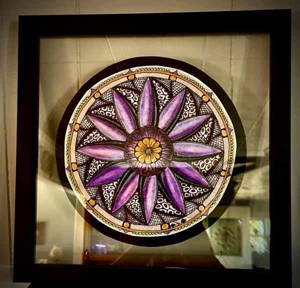 “Flower Caught in the Net” Mandala by Donna Norton