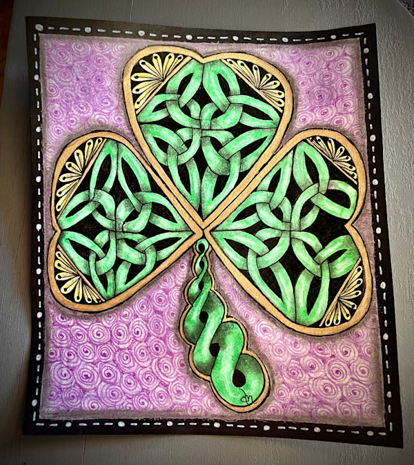 Triquetra Knot Shamrock by Donna Norton