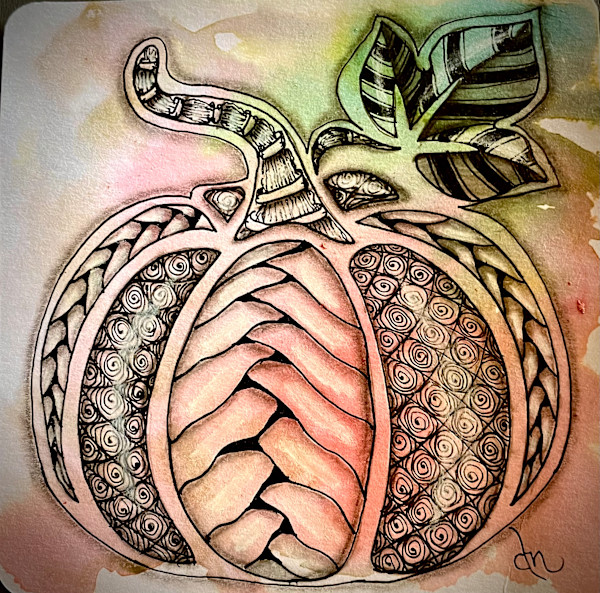 Tangled Pumpkin by Donna Norton