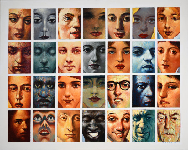 Untitled, Oil on Canvas, 2002 (Portrait Collection 28) by Peter Jooren
