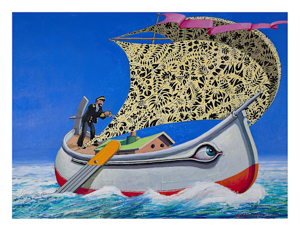 Untitled, Acrylic, 2010 (Captain Haddock) by Peter Jooren