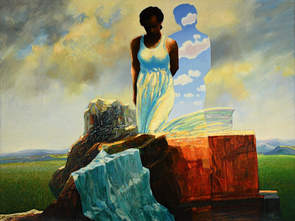 Oil on Canvas, Cr.2000 (Stepping Out) by Peter Jooren