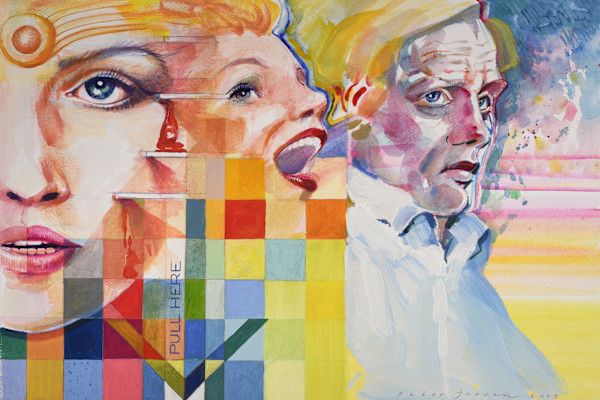 Untitled, Acrylic, 2005 (Pull Here 3P) 2/50 by Peter Jooren