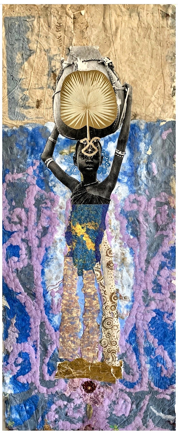 "SAVANNAH LANDSCAPE III: WATER BEARER" 2019 by ROSALIND NZINGA VAUGHN-NICHOL, Image 1.