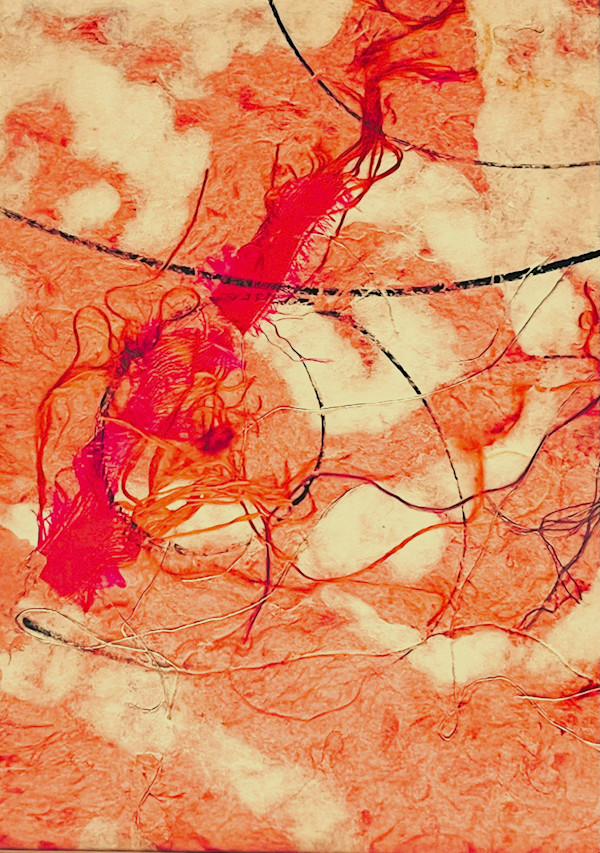 STUDY: PINK SCRAF by ROSALIND NZINGA VAUGHN-NICHOL
