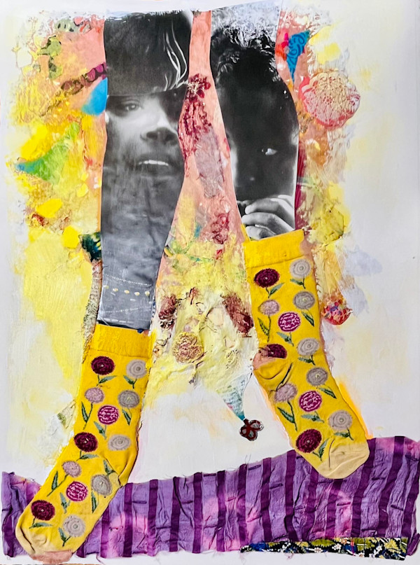Working title: ”Me n Sue Dancin’ in Yellow Socks” 2025. by ROSALIND NZINGA VAUGHN-NICHOL