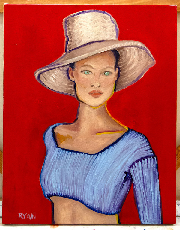 Girl with the Straw Hat by Rachael Ryan