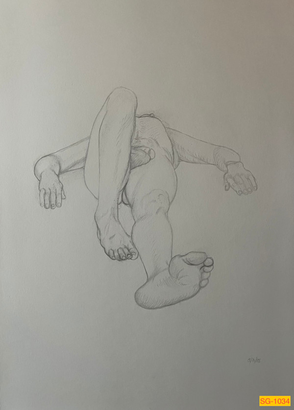 Untitled (male  model nude) by Spence Guerin