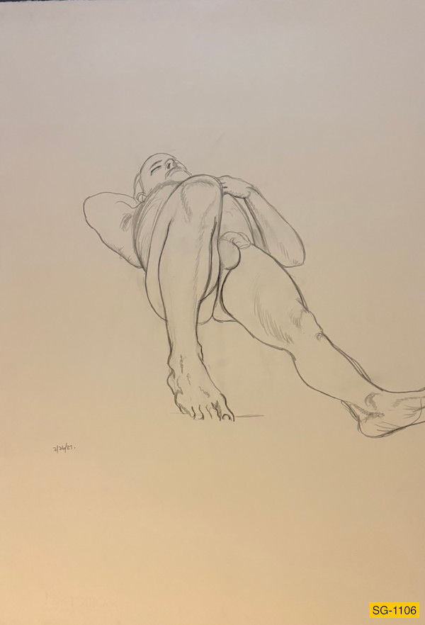 Untitled (male nude model) by Spence Guerin