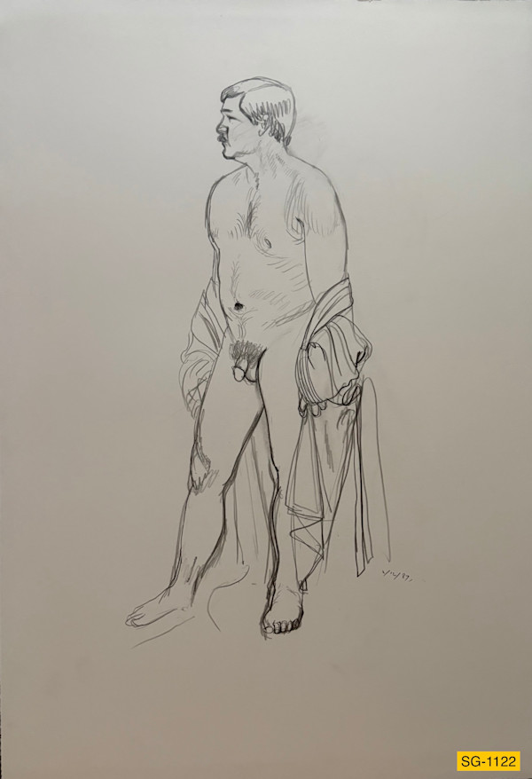 Untitled (male nude model) by Spence Guerin