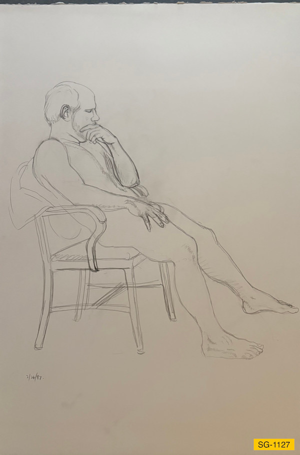 Untitled (male nude model) by Spence Guerin