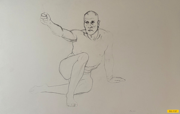 Untitled (male nude model) by Spence Guerin