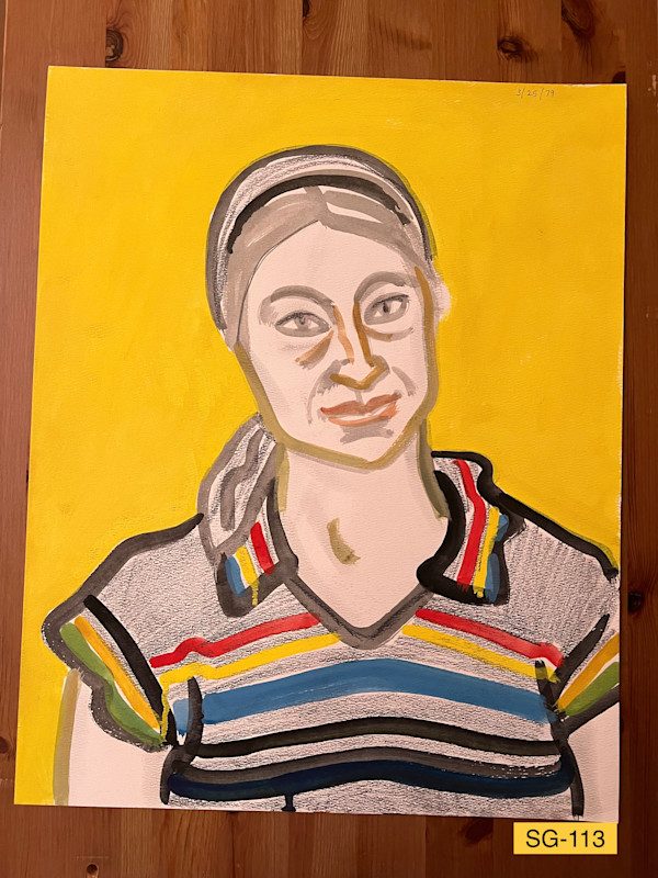 Deborah, Yellow Background, 3/25/79 by Spence Guerin