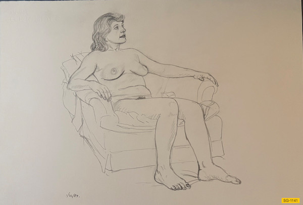 Untitled (female nude) by Spence Guerin