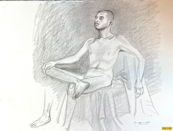 Untitled (male nude model) by Spence Guerin