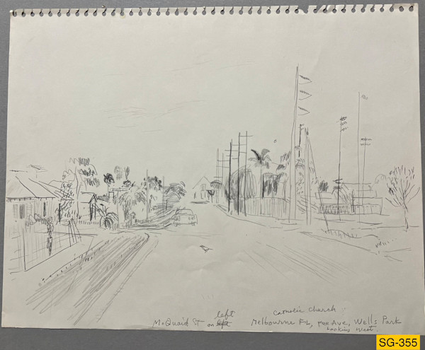 Melbourne, Florida, Fee Ave, Wells Park, Looking West by Spence Guerin
